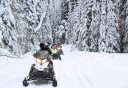 Photo of backcountry snowmobiling